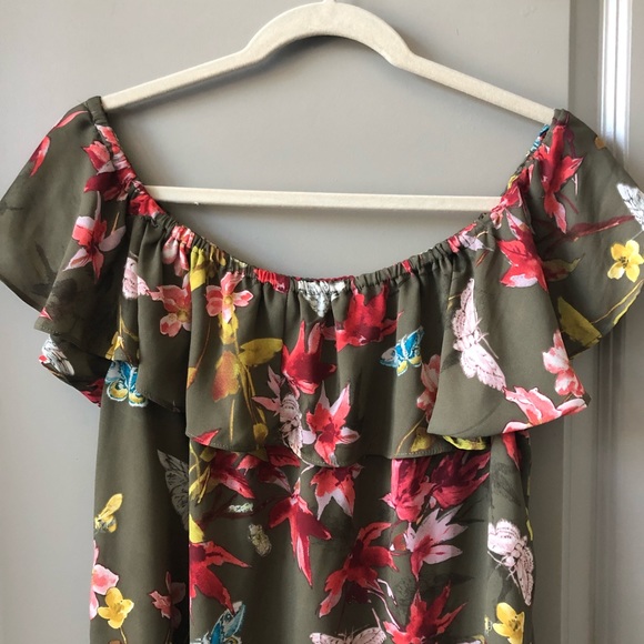 Like new! Anthropologie off shoulder top - Picture 5 of 6